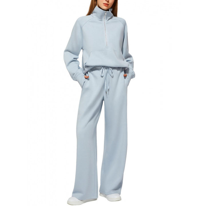Ladies zip hoodie comfortable and wide pants Lune London