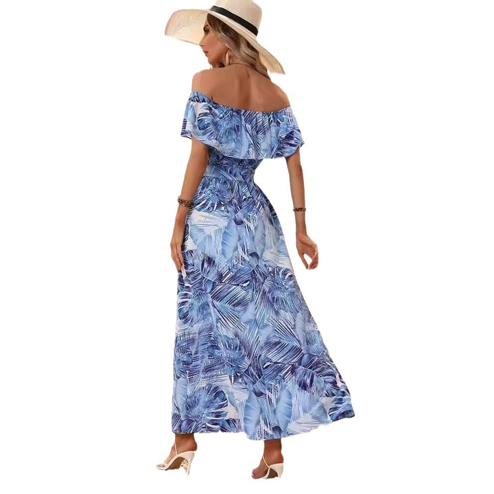 Maxie Off-Shoulder Dress for Women with Side Slit Lune London