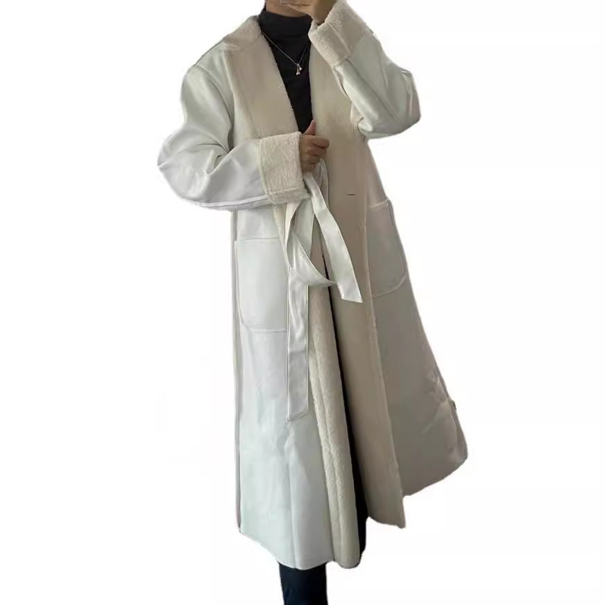 Trendy winter coat for women with teddy lining Lune London