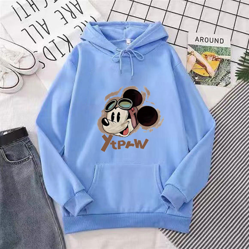 Women's hoodie with creative Mickey Mouse design Chic & Stil