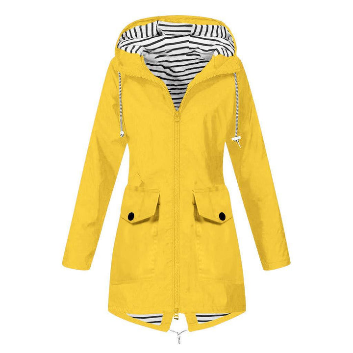 Functional women's jacket with adjustable hood and practical pockets Lune London