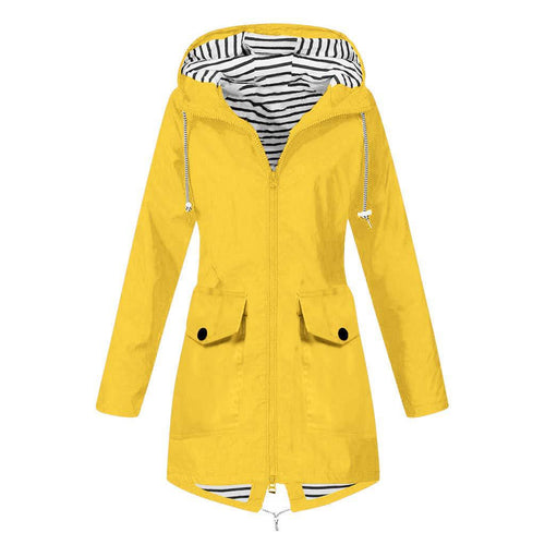 Functional women's jacket with adjustable hood and practical pockets Lune London