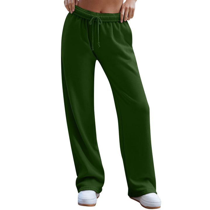 Wide sports jogger pants for women with adjustable drawstring Lune London