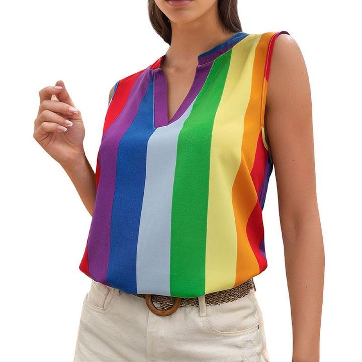 Ladies sleeveless gradient top Lune London