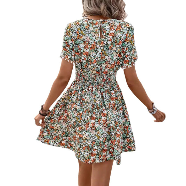 Lune London floral print layered dress