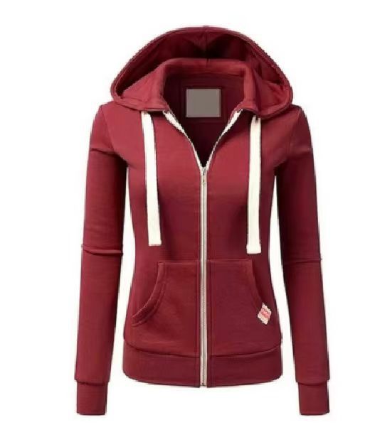 Sporty women's hoodie with full zip and practical pockets Lune London