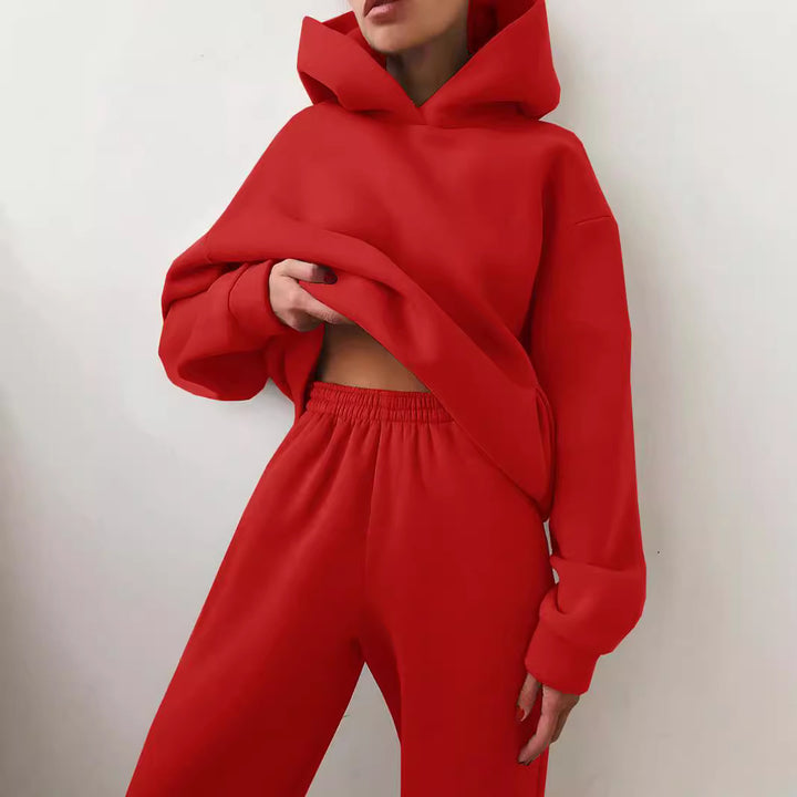 Women Chic and Stylish Hoodie and Jogging Pants Set