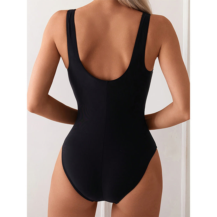 Ladies Elegant Sleek Monokini Swimsuit Lune London