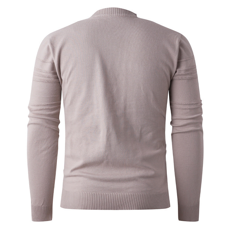 Men's sweater with textured pattern and round neck Lune London