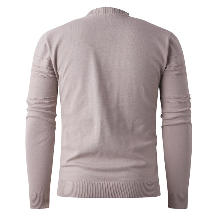 Men's sweater with textured pattern and round neck Lune London
