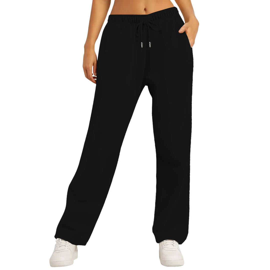 Casual women's jogger pants with elastic waistband and practical side pockets Lune London