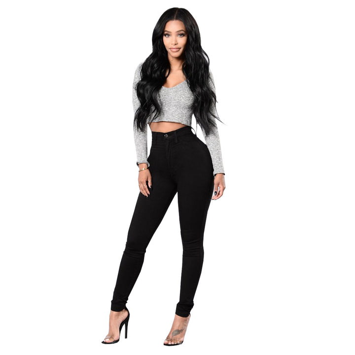 High-waisted skinny jeans for women with fitted cut Lune London