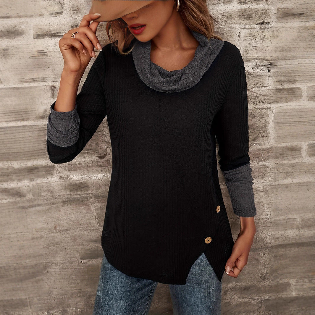 Sweater women with trendy collar Lune London
