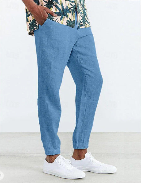 Casual chino pants for men with elastic waist and side pockets Lune London