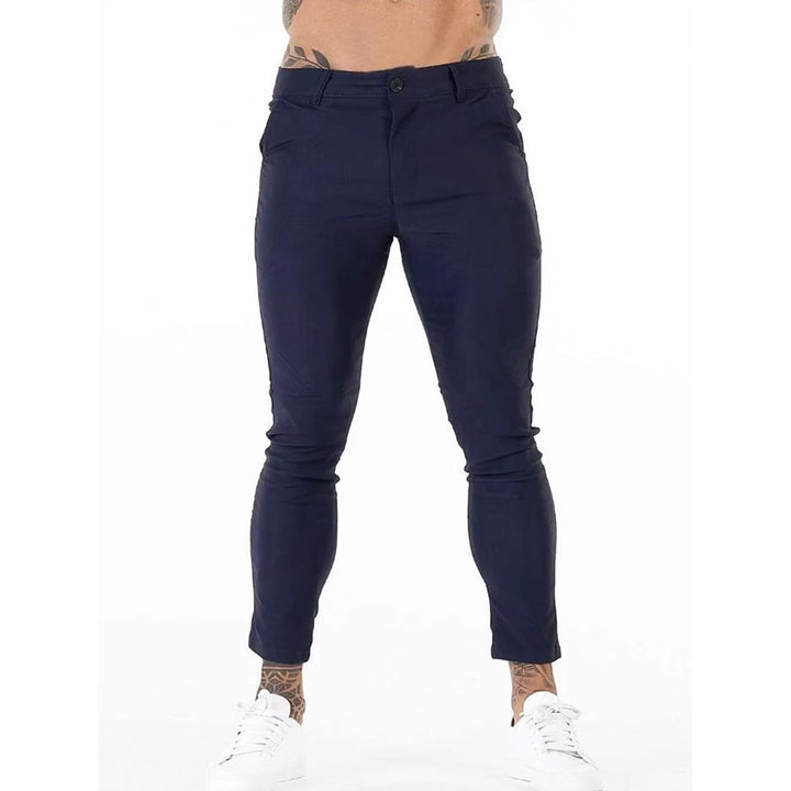 Elegant and comfortable slim fit pants for men with elastic waist and functional pockets Lune London