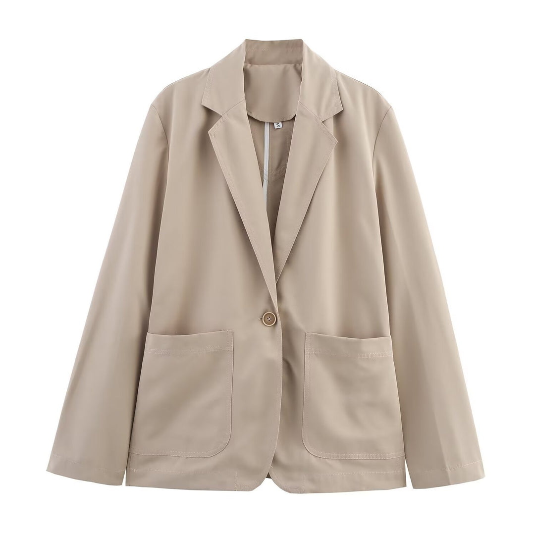 Dames blazer élégant avec poches à rabat pratiques Lune London