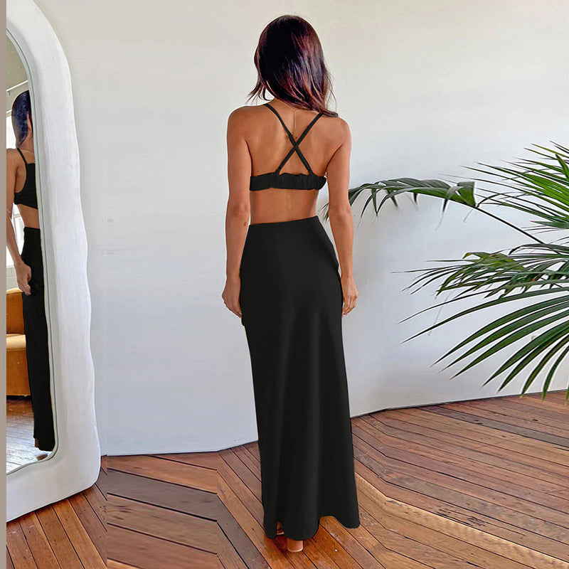 Maxi dress with cut-out details for women Lune London