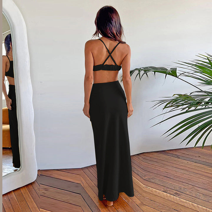 Maxi dress with cut-out details for women Lune London