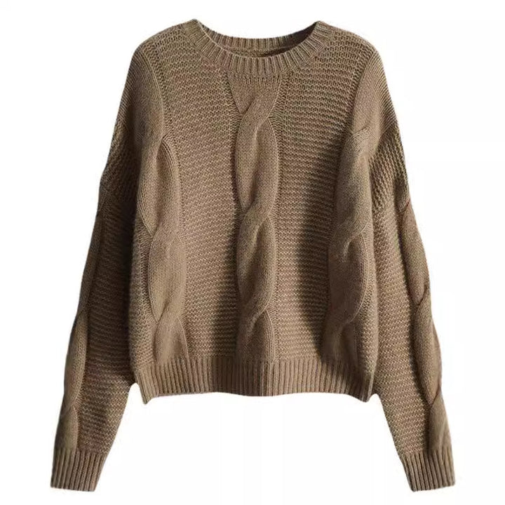 Chunky knit sweater for women with structured design and wide sleeves Lune London