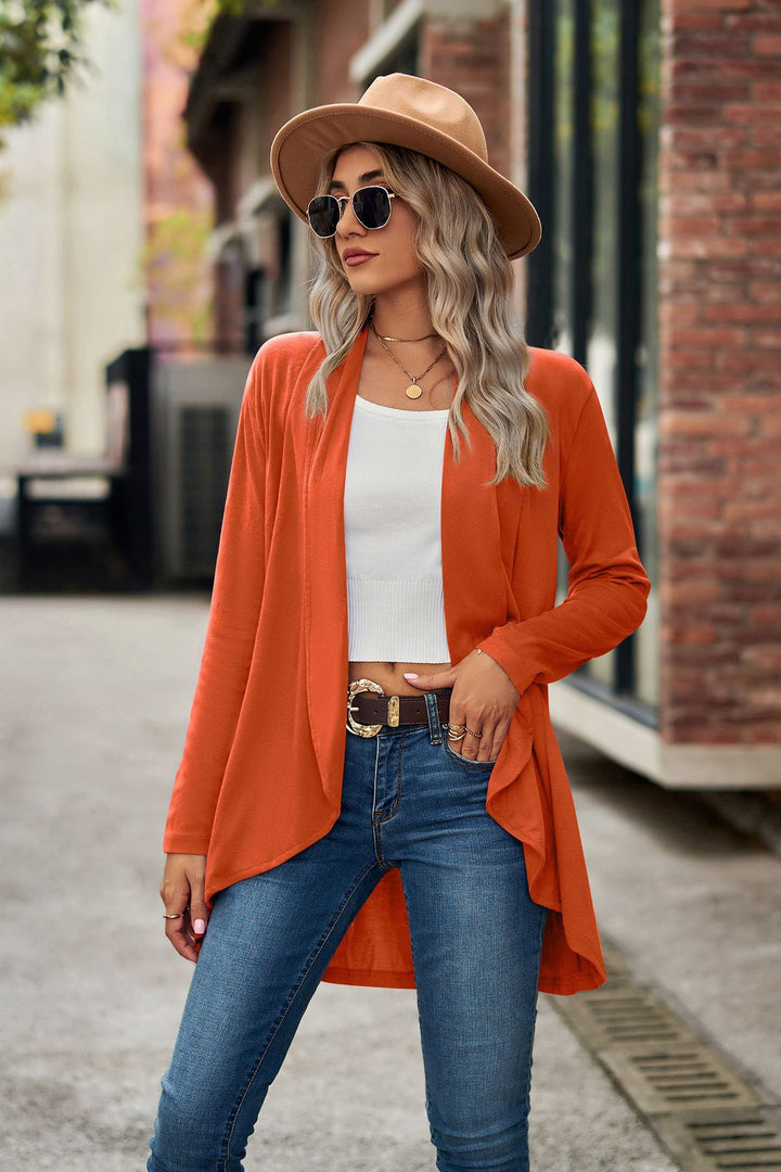 Women's knit jacket with asymmetrical hem and relaxed fit Lune London