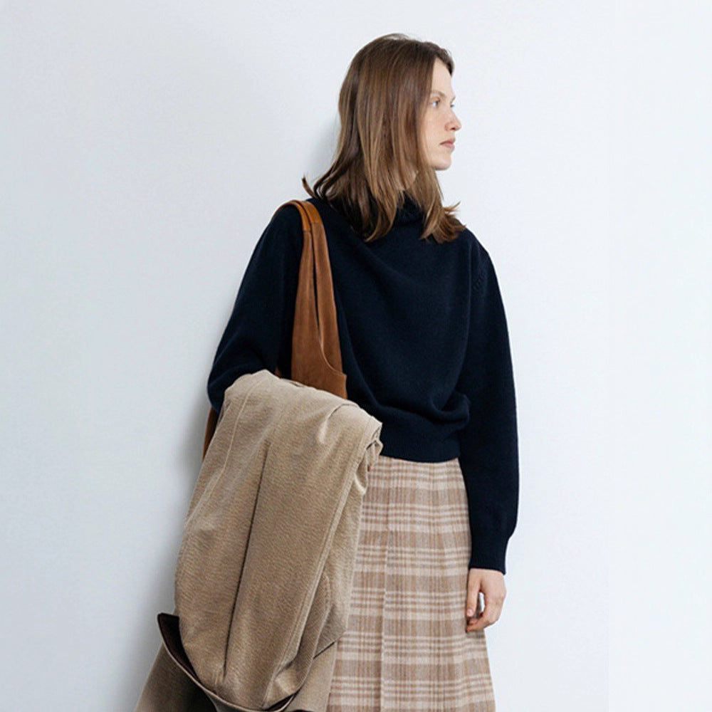 Pull turtleneck confortable pour femmes en tricot Chic & Stil de haute qualité