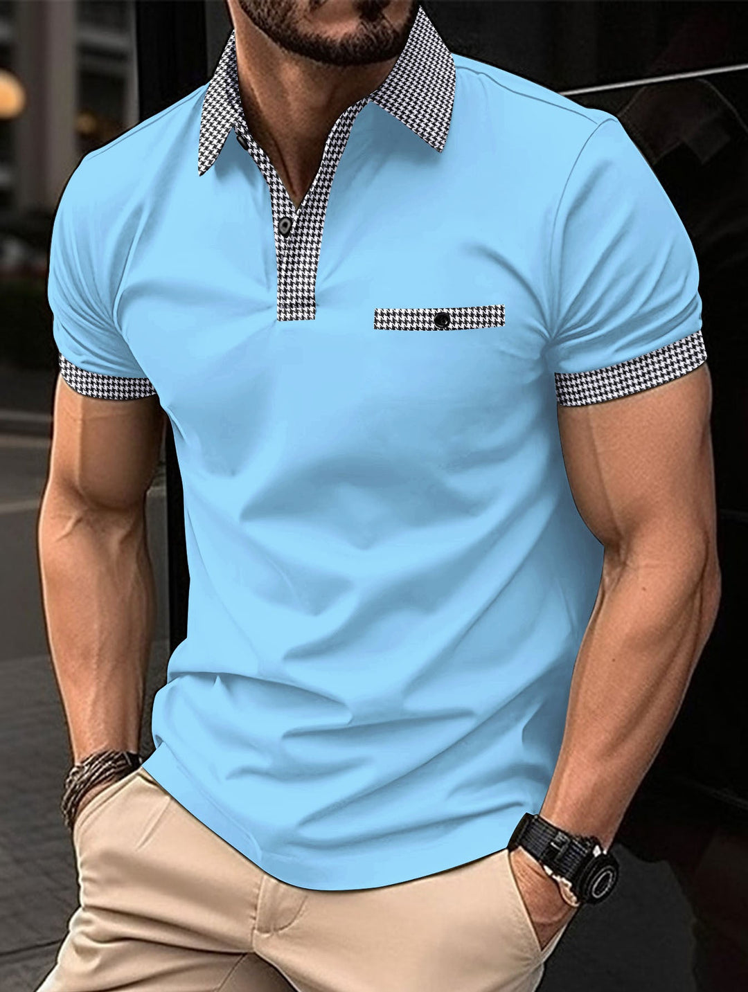 Lune London | Color-Coordinated Polo Shirt with Buttons