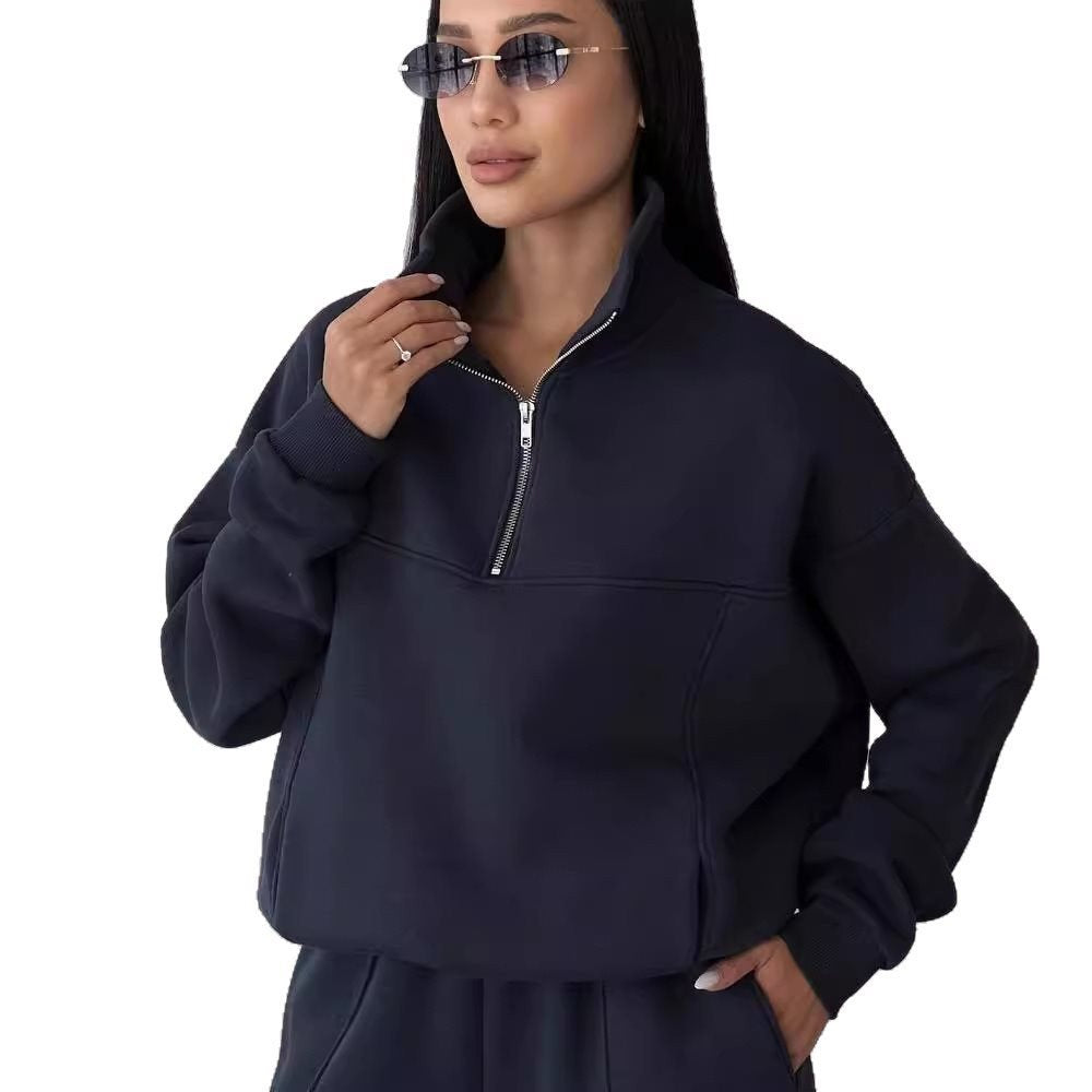 Women’s sport fleece combined outfit with high collar Lune London