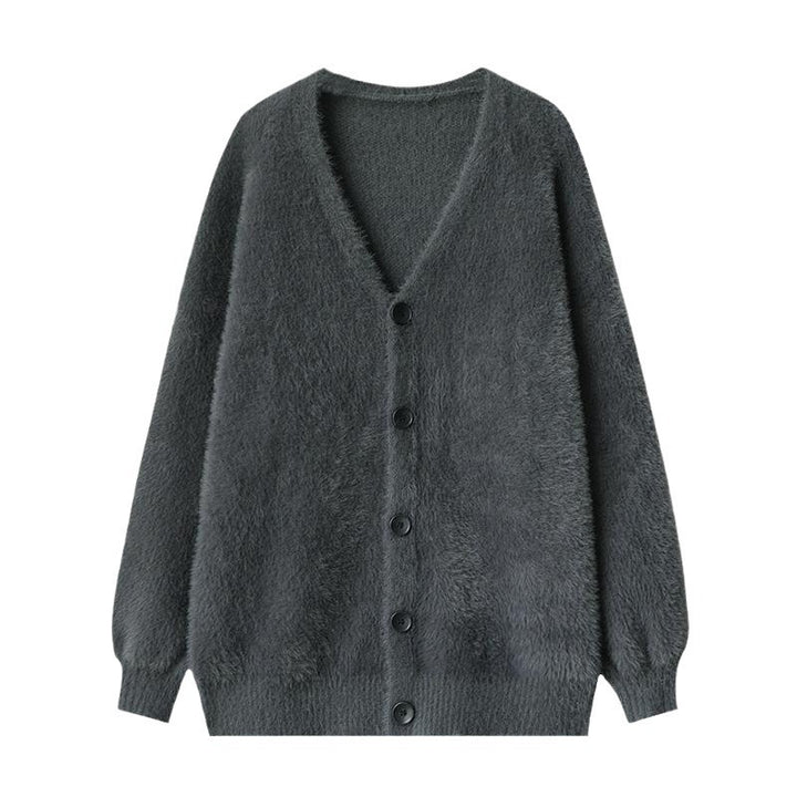 Women Cozy Cardigan with Deep V-neck and Soft Material Lune London