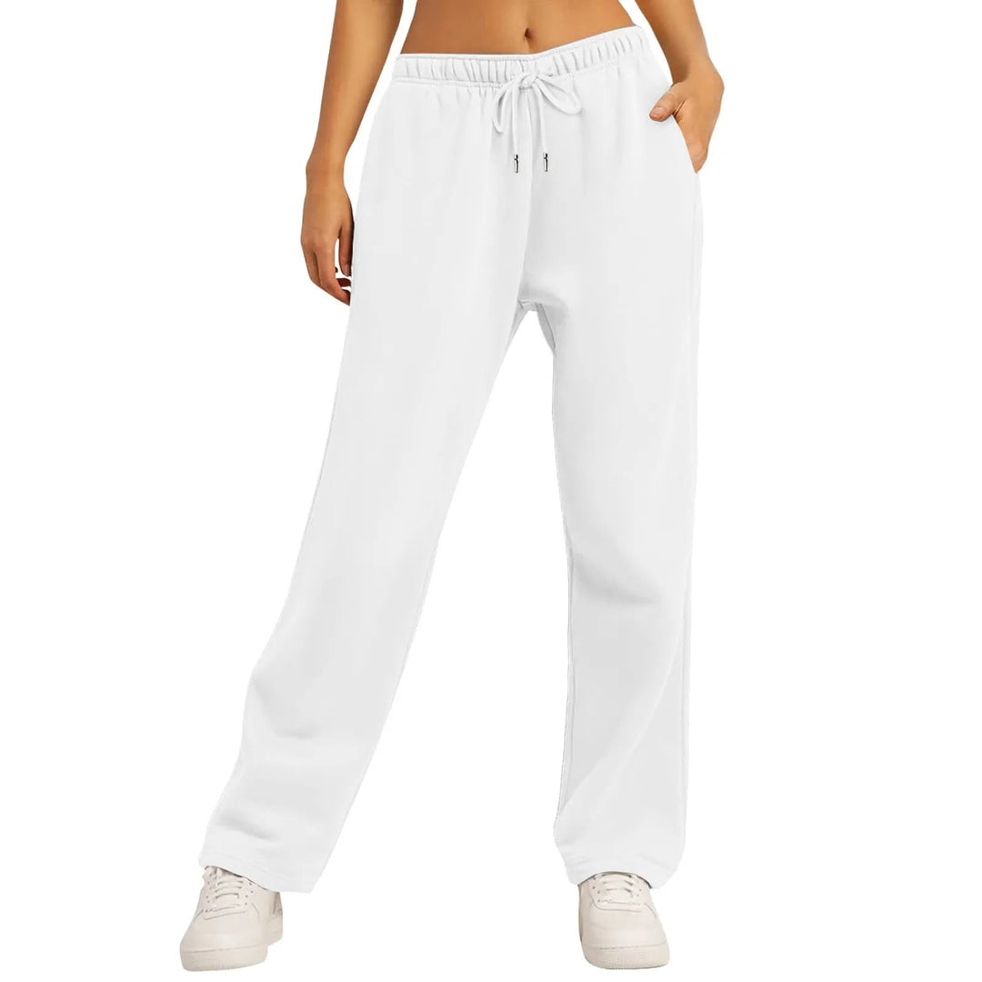 Casual wide pants for women with elastic waistband Lune London