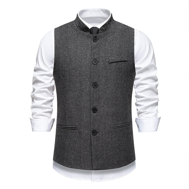 Veste élégante pour hommes au design en chevrons avec poches fonctionnelles Lune London