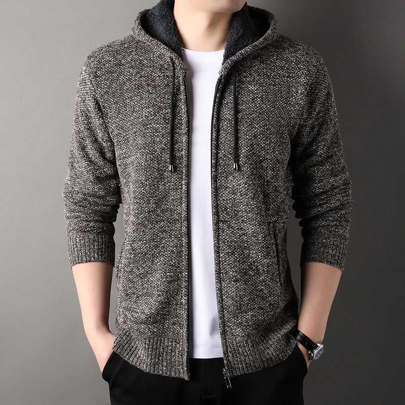 Men's Fashionable Cardigan with Hood and Soft Padded Lining Lune London