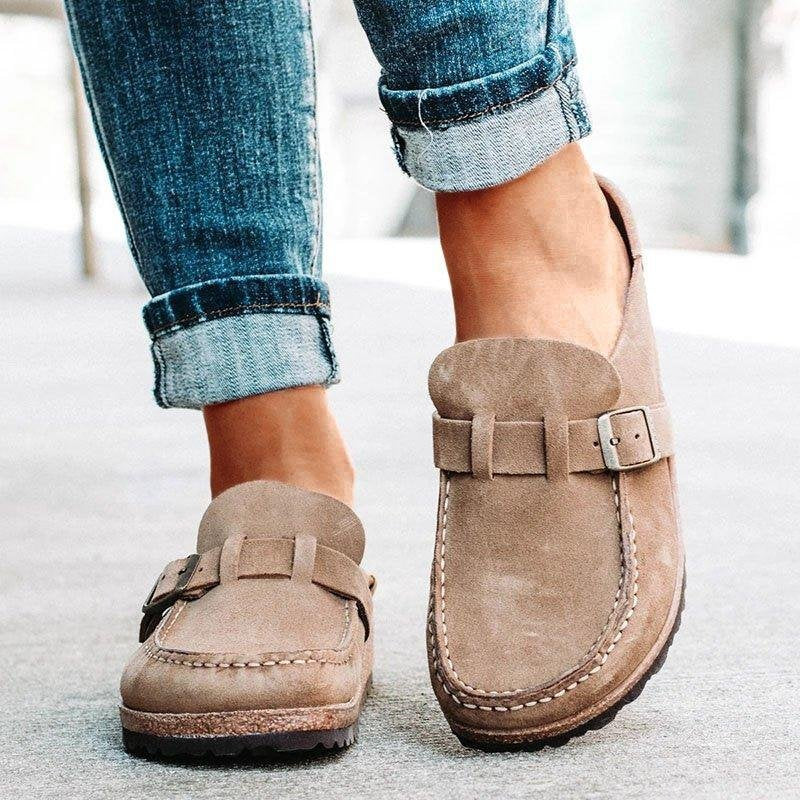 Lune London suede ballet flats for women