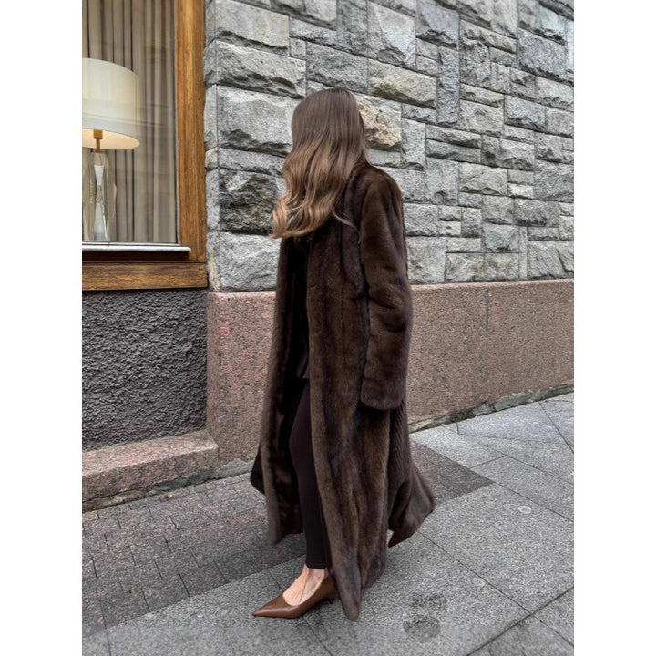 Women Elegant Fleece Coat Lune London