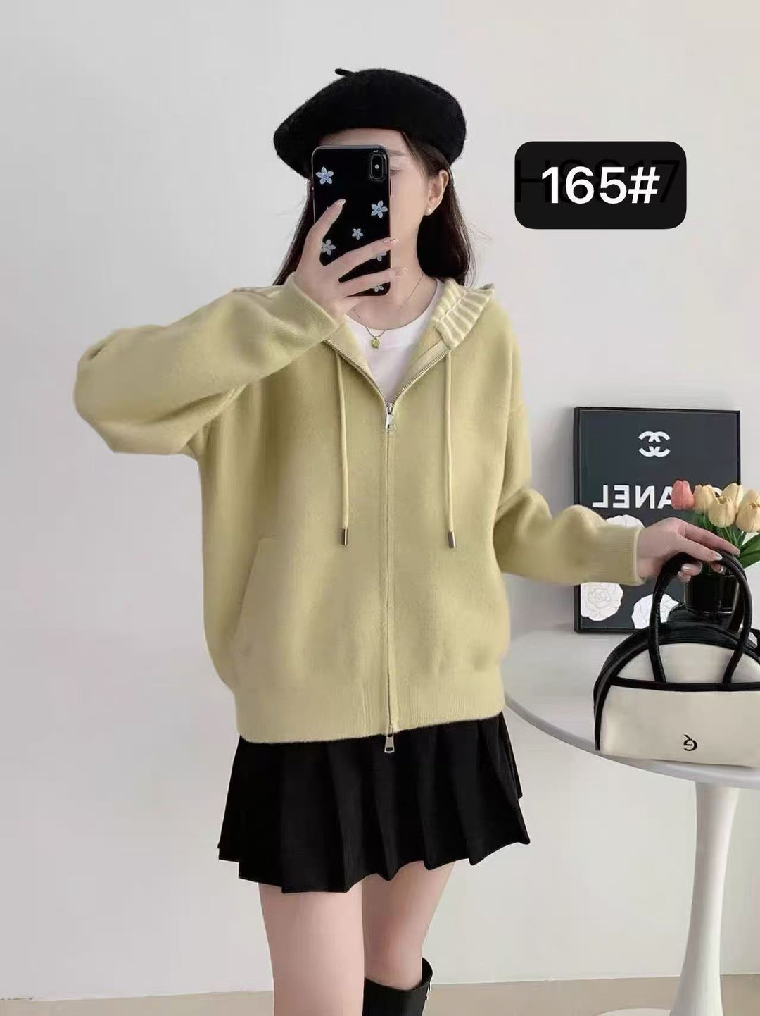 Veste à capuche confortable et élégante pour femmes avec rayures horizontales Chic & Stil