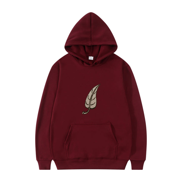 Women's hoodie with original leaf print Chic & Stil