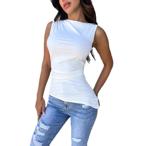 Women's figure-hugging top with sophisticated wrap design Lune London