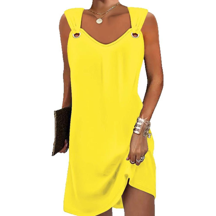 Wrap dress for women with decorative straps and V-neck Lune London