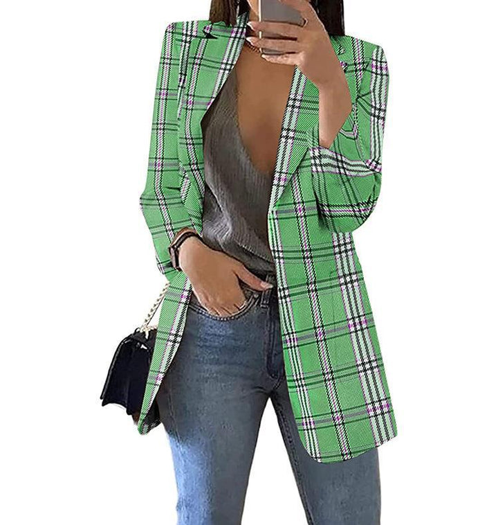 Plaid blazers for women with a modern cut and casual Lune London