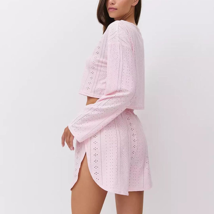 Leisure set for women with a lightweight top and an elastic skirt Lune London