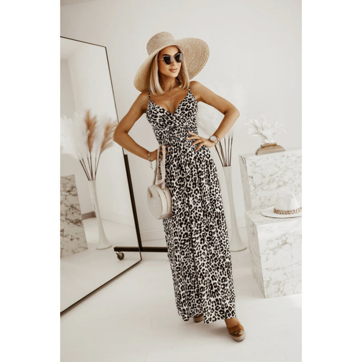 Lune London Animal Print Long Dress for Women