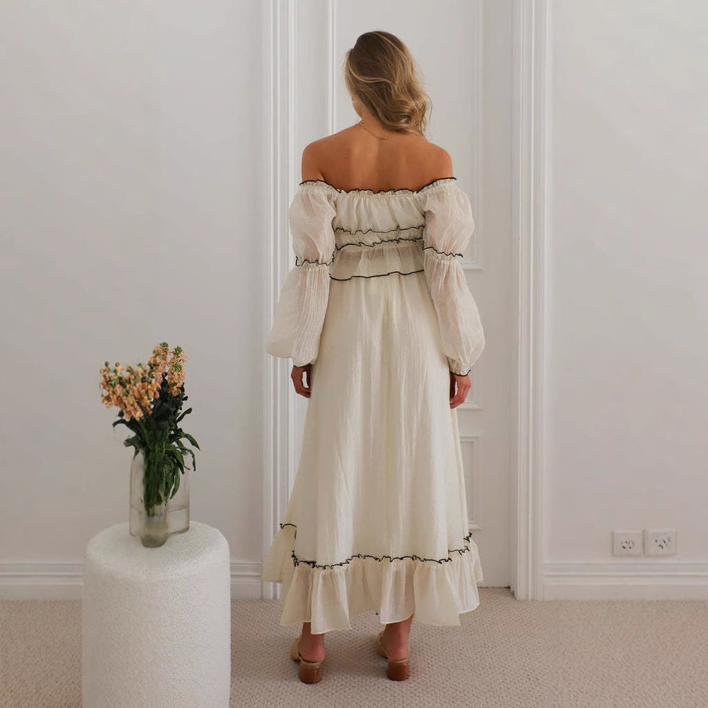 Top court aérien pour femmes avec volants et ceinture à nouer Chic & Stil