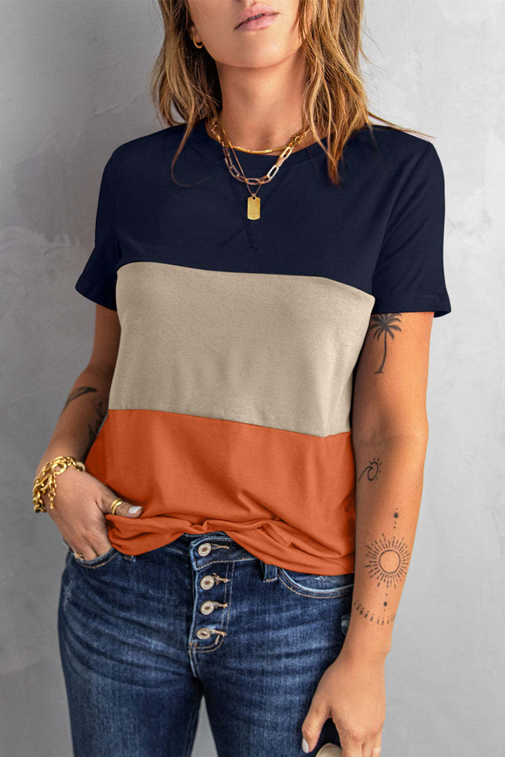 T-shirt for women with a modern block design and a relaxed fit Lune London