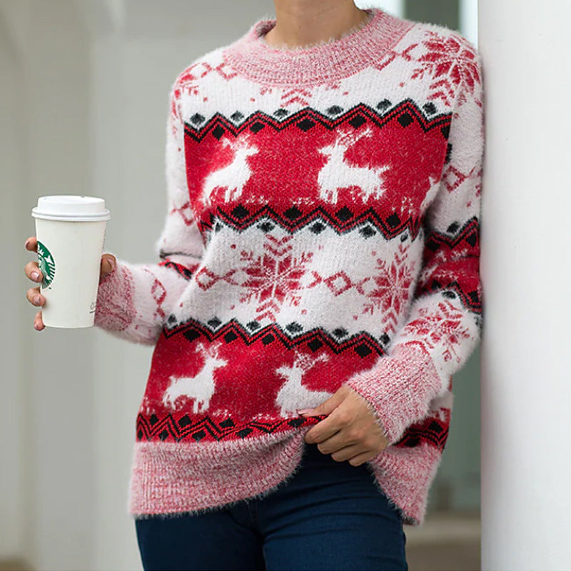 Ladies Comfortable Chic Christmas Sweater