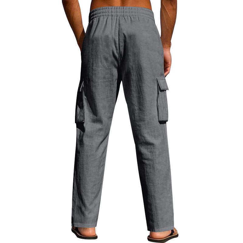 Casual cargo pants for men with comfortable waistband and practical pockets Lune London