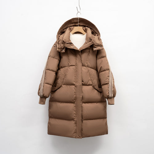 Insulated winter coat for women with functional pockets and adjustable hood Lune London