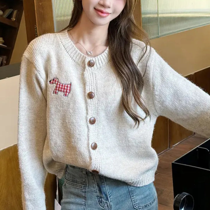 Ladies Casual Knitted Vest with Button Detail Lune London