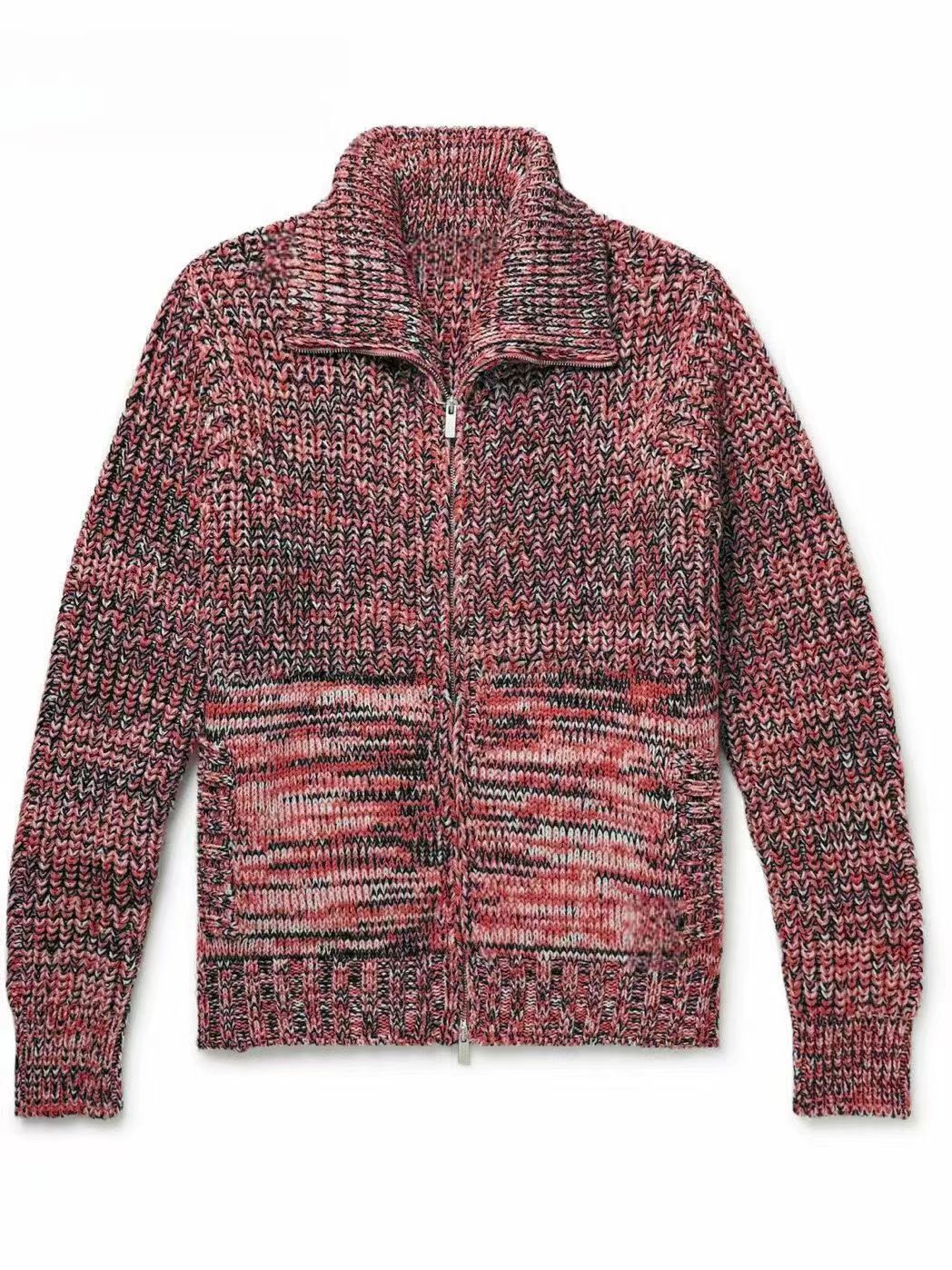 Women’s knit jacket with high collar Lune London