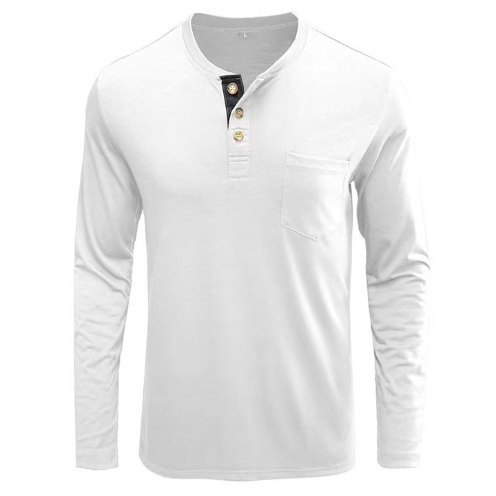 Trendy long sleeve shirt for men with button placket and chest pocket Lune London