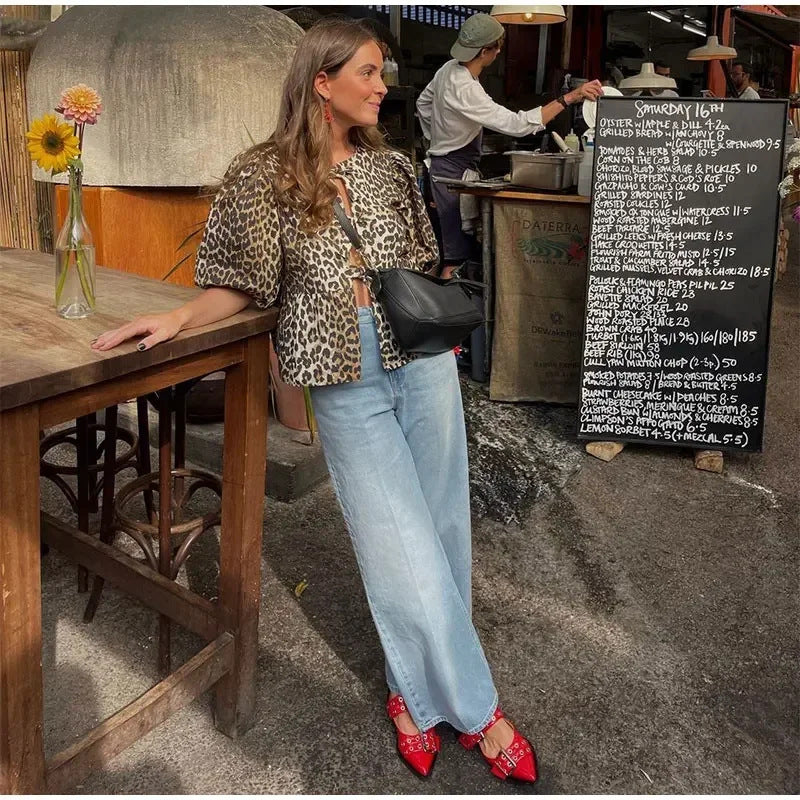 Veste courte de mode pour femmes avec manches bouffantes Chic & Stil