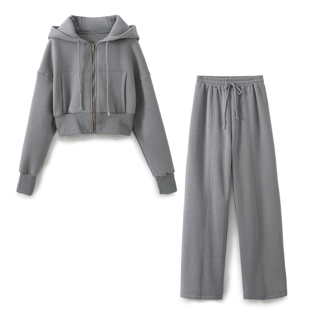 Lune London women's cropped hoodie set and jogger pants